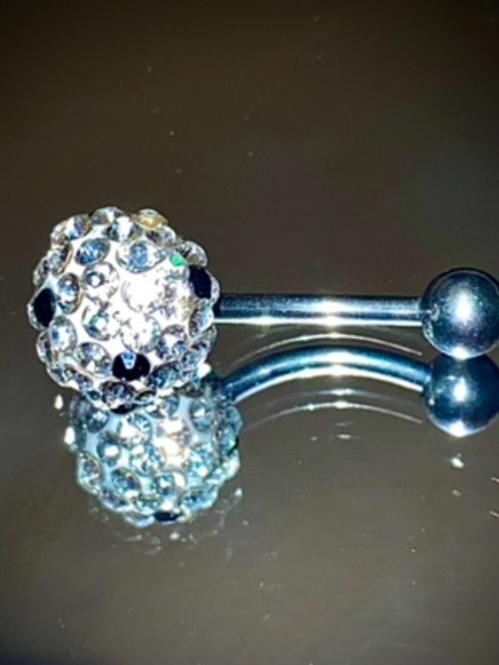 Shamballa Belly Ring Navel Polka Dot